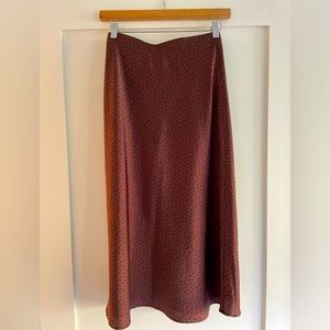 Abercrombie & Fitch Burgundy Slip Skirt